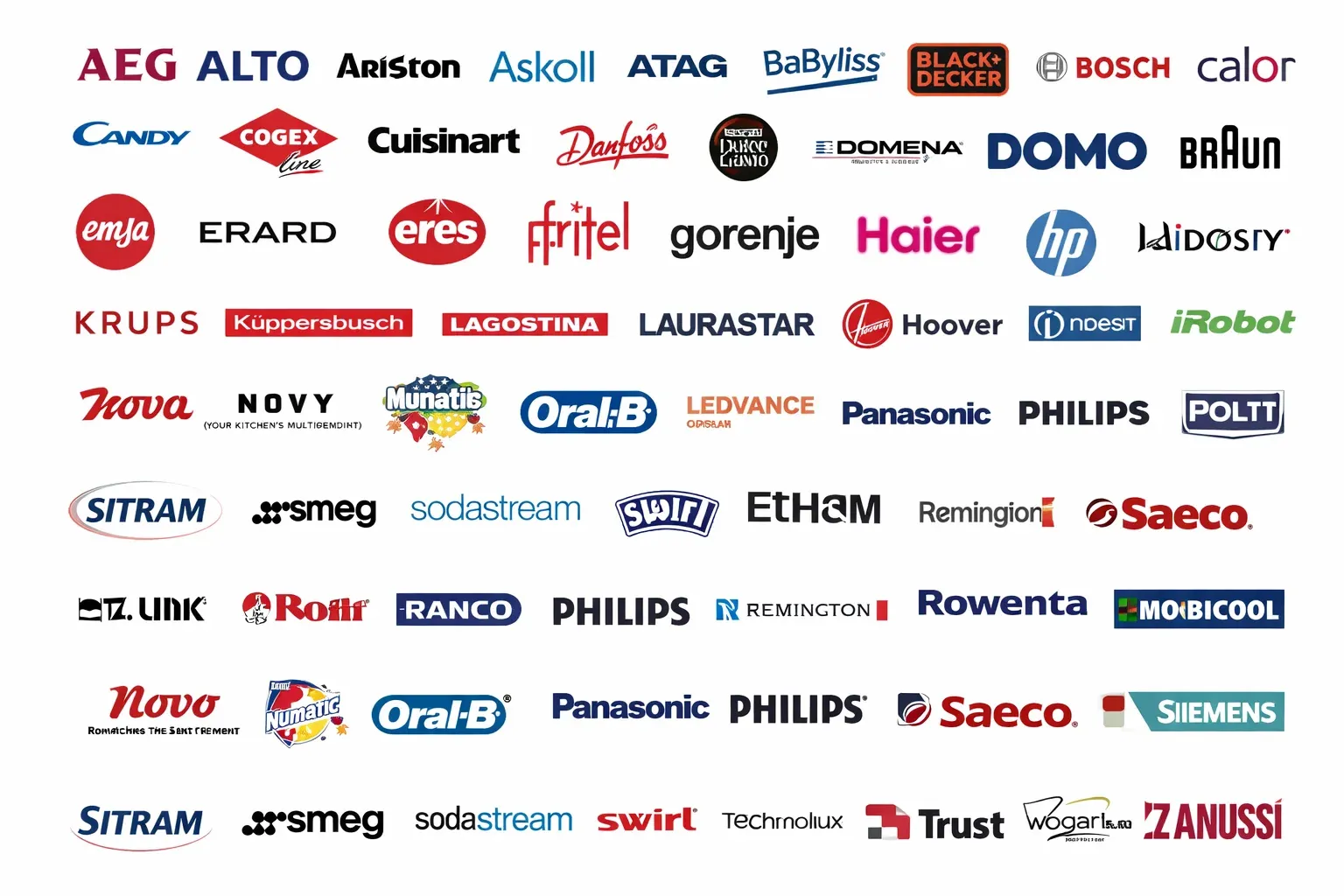 Merkenlijst Electro Herman - alle merken die wij herstellen